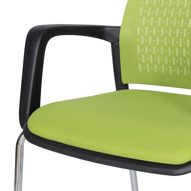 Посетителски стол Carmen 1138 CH зелен